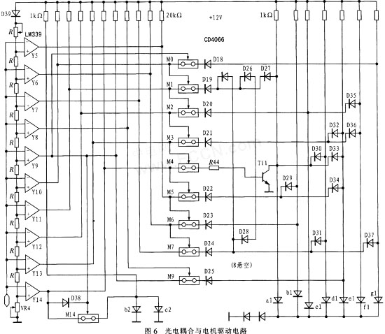 左边是阶梯比较电路
